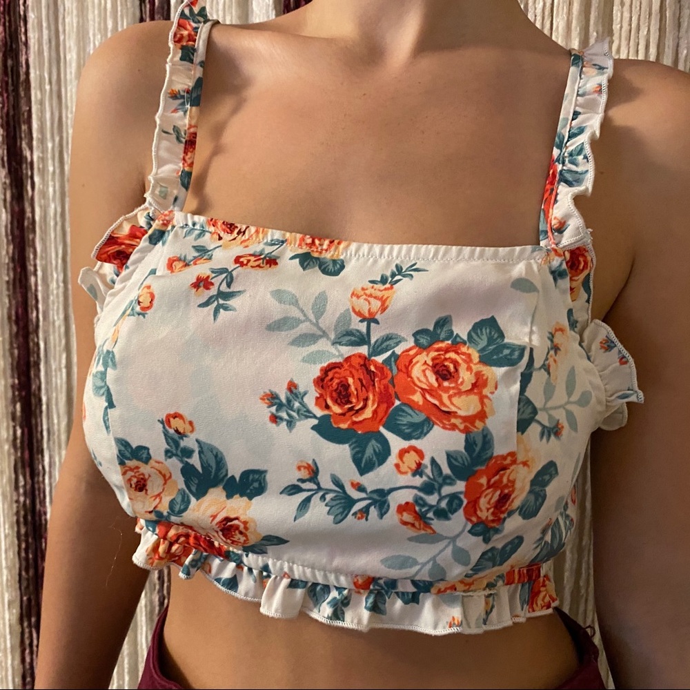 Floral crop top